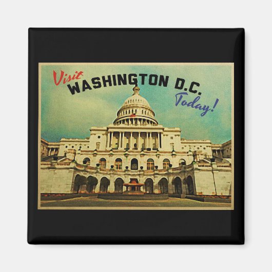 ワシントンDCヴィンテージ マグネット (正面)