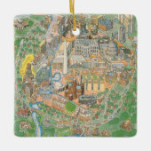 ワシントンDC図解入りの、写真付きのオーナメント セラミックオーナメント (正面)