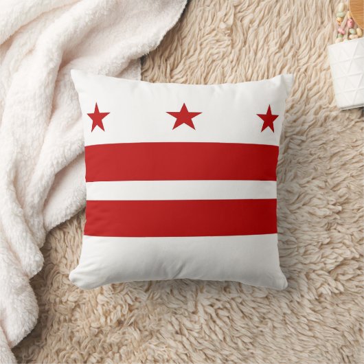 ワシントンDC国旗のアメリカのMoJo枕 クッション (ブランケット)