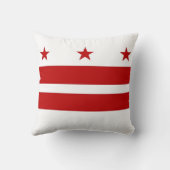 ワシントンDC国旗のアメリカのMoJo枕 クッション (裏面)