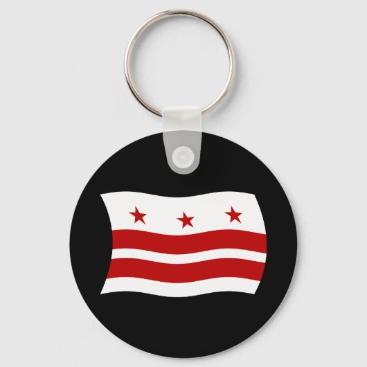 ワシントンDC国旗のキーチェーン キーホルダー (正面)