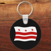 ワシントンDC国旗のキーチェーン キーホルダー (正面)