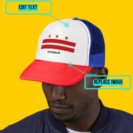 ワシントンDC国旗のトラック帽 キャップ