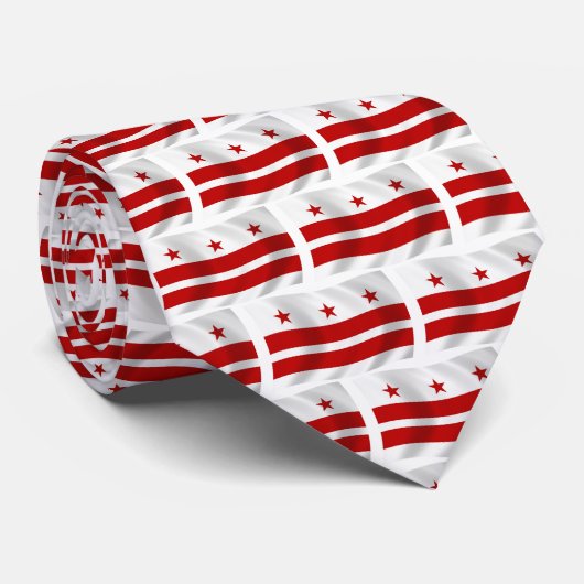 ワシントンDC国旗のネクタイ ネクタイ (ロール)