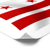 ワシントンDC国旗のポスタープリント ポスター (角)