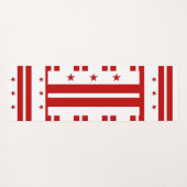 ワシントンDC国旗を持つ愛国的なヨガマット ヨガマット (裏面(横))