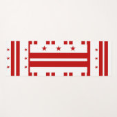 ワシントンDC国旗を持つ愛国的なヨガマット ヨガマット (正面(横))