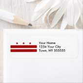 ワシントンDC国旗 ラベル (インサイチュ)