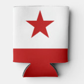 ワシントンDC国旗 缶クーラー (正面)