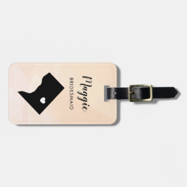 ワシントンDC地図スーツケースタグ、ウェディングパーティー ラゲッジタグ