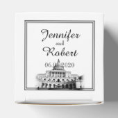 ワシントンDC宛先ウェディングフライトボックス フェイバーボックス (上部)