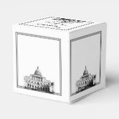 ワシントンDC宛先ウェディングフライトボックス フェイバーボックス (裏面サイド)