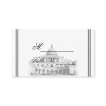 ワシントンDC宛先ウェディング座席表