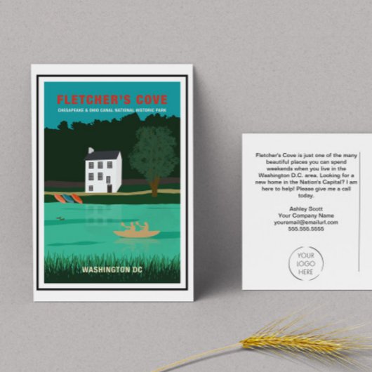 ワシントンDC実在エステートエージェント不動産仲介業者マーケティング ポストカード