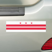 ワシントンDC州の旗 バンパーステッカー (車上)