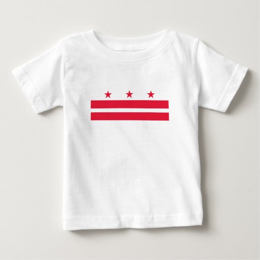 ワシントンDC州の旗 ベビーTシャツ (正面)