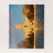 ワシントンDC州の首都。クリスマスの挨拶 ジグソーパズル (縦)