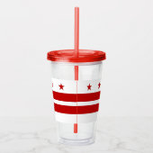 ワシントンDC州旗を持つアクリルタンブラー アクリルタンブラー (右)