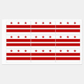 ワシントンDC州旗を持つ愛国的なラベル ラベル (シート)