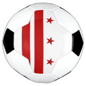 ワシントンDC州旗を持つ愛国的サッカーボール サッカーボール (回転)
