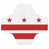 ワシントンDC州旗を持つ愛国的サッカーボール サッカーボール (フラット)