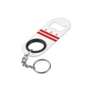 ワシントンDC州旗 キーホルダー栓抜き (裏面アングル)