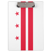 ワシントンDC州旗（コロンビア州旗） クリップボード (正面)