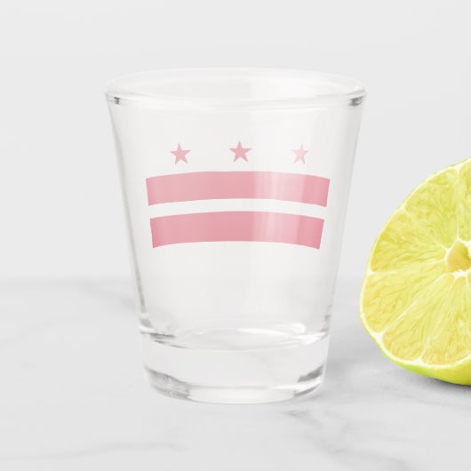 ワシントンDC州旗(コロンビア州旗) ショットグラス (裏面)