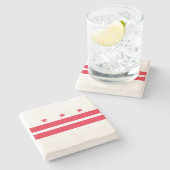 ワシントンDC州旗（コロンビア州旗） ストーンコースター (横)