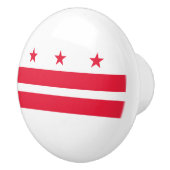 ワシントンDC州旗（コロンビア州旗） セラミックノブ (右)