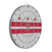 ワシントンDC州旗(コロンビア州旗) ダーツボード (正面左)