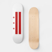 ワシントンDC州旗 スケートボード (正面)
