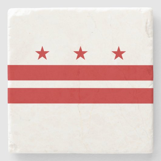 ワシントンDC州旗 ストーンコースター (正面)