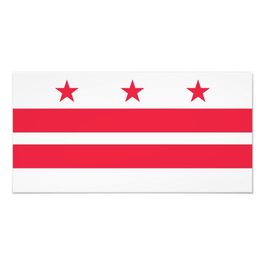 ワシントンDC州旗 フォトプリント            (正面)