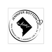 ワシントンDC差出人住所 ラバースタンプ (インプリント)