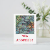 ワシントンDC新住所のお知らせ 案内ポストカード (スタンド正面)