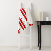 ワシントンDC旗と愛国心シェルパ毛布 シェルパブランケット (インサイチュ)