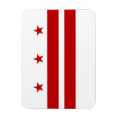 ワシントンDC旗を持つ愛国的な柔軟な磁石 マグネット (縦)