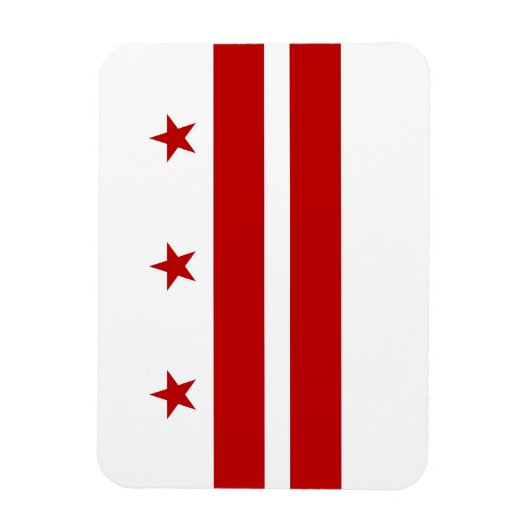 ワシントンDC旗を持つ愛国的な柔軟な磁石 マグネット (縦)