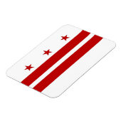 ワシントンDC旗を持つ愛国的な柔軟な磁石 マグネット (左側)