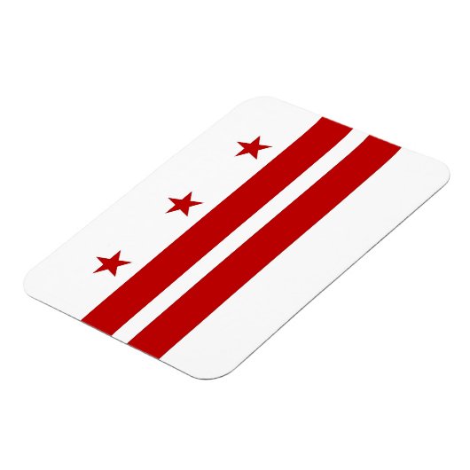 ワシントンDC旗を持つ愛国的な柔軟な磁石 マグネット (左側)