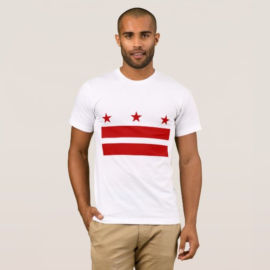 ワシントンDC旗 Tシャツ (正面フル)
