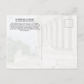ワシントンDC最高裁判所 250 周年記念 ポストカード (裏面)