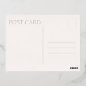 ワシントンDC米国議会議事堂さくらんぼ花開く金ゴールド 箔シーズンポストカード (裏面)