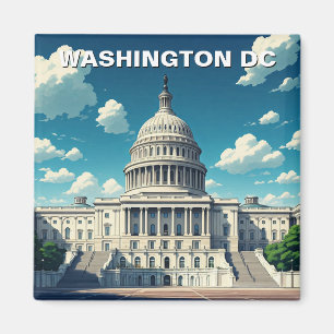 ワシントンDC米国議会議事堂建物 マグネット