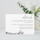 ワシントンDC結婚ズホテルルームブロック詳細 エンクロージャーカード (スタンド正面)