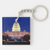 ワシントンDC統一された州ズCapitol at Dusk キーホルダー (裏面)