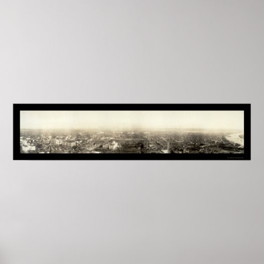 ワシントンDC航空写真1912 ポスター (正面)