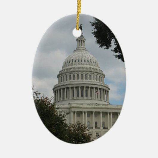 ワシントンDC議事堂のオーナメント セラミックオーナメント (正面)