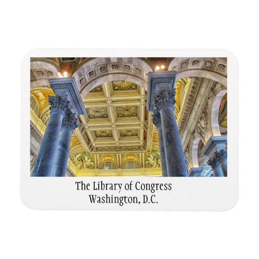 ワシントンDC連邦議会図書館 マグネット (横)